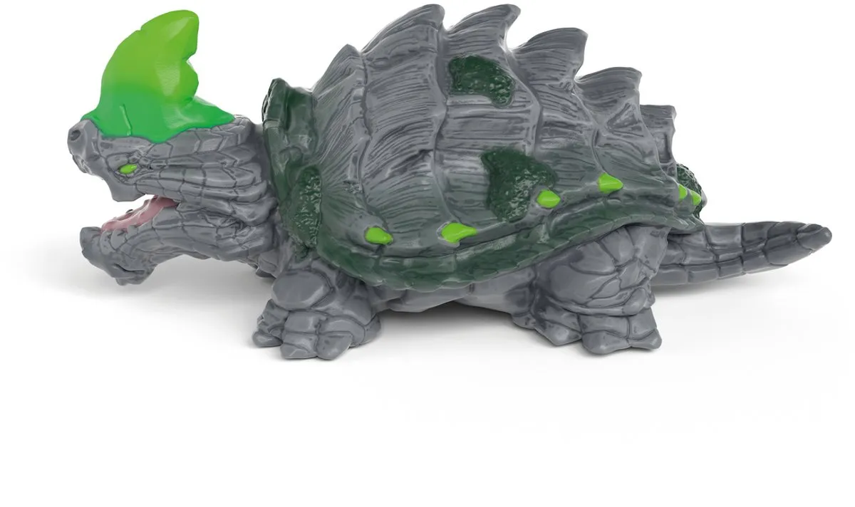 Schleich Eldrador Creatures Steenschildpad 70839 - Grijs/groen - afbeelding 6 van 6