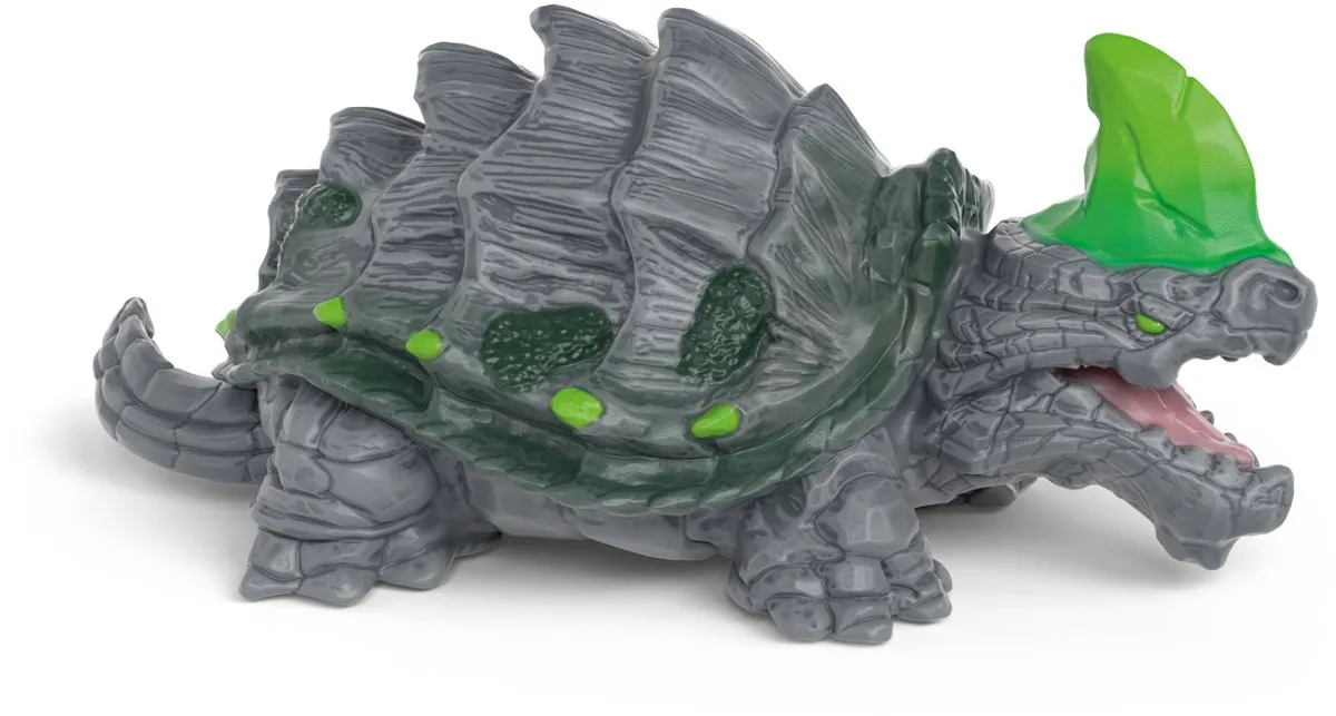 Schleich Eldrador Creatures Steenschildpad 70839 - Grijs/groen