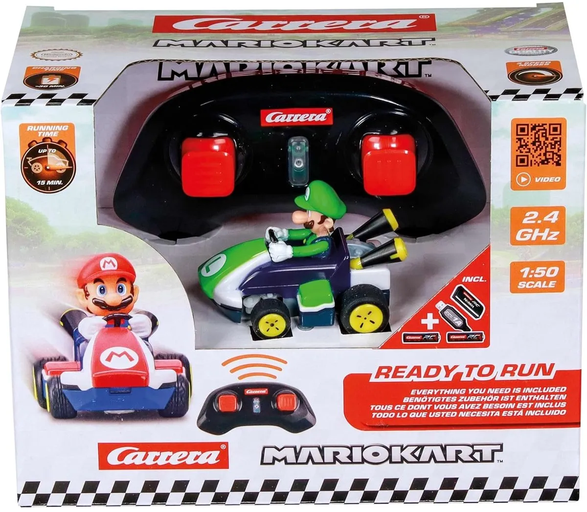 Carrera RC Auto Mini Luigi CAR370430033 - 6,2cm - 2,4GHz