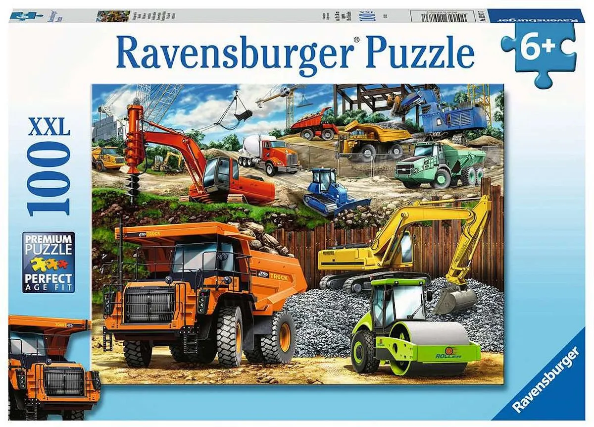 Ravensburger Bouwvoertuigen Legpuzzel 100 Stuks - 129737