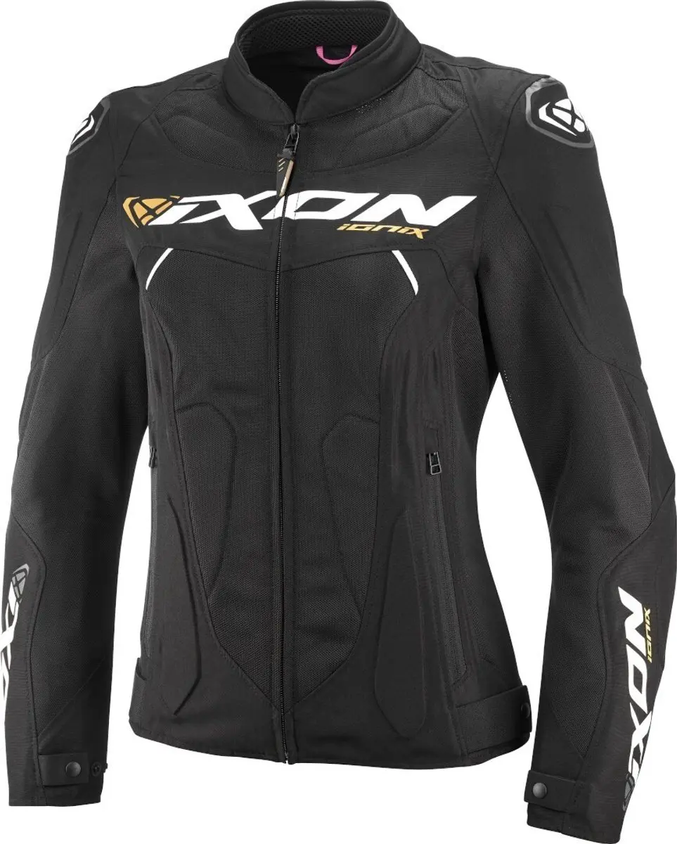 Ixon Ionix Lady Zwart Wit Textiele Motorjas