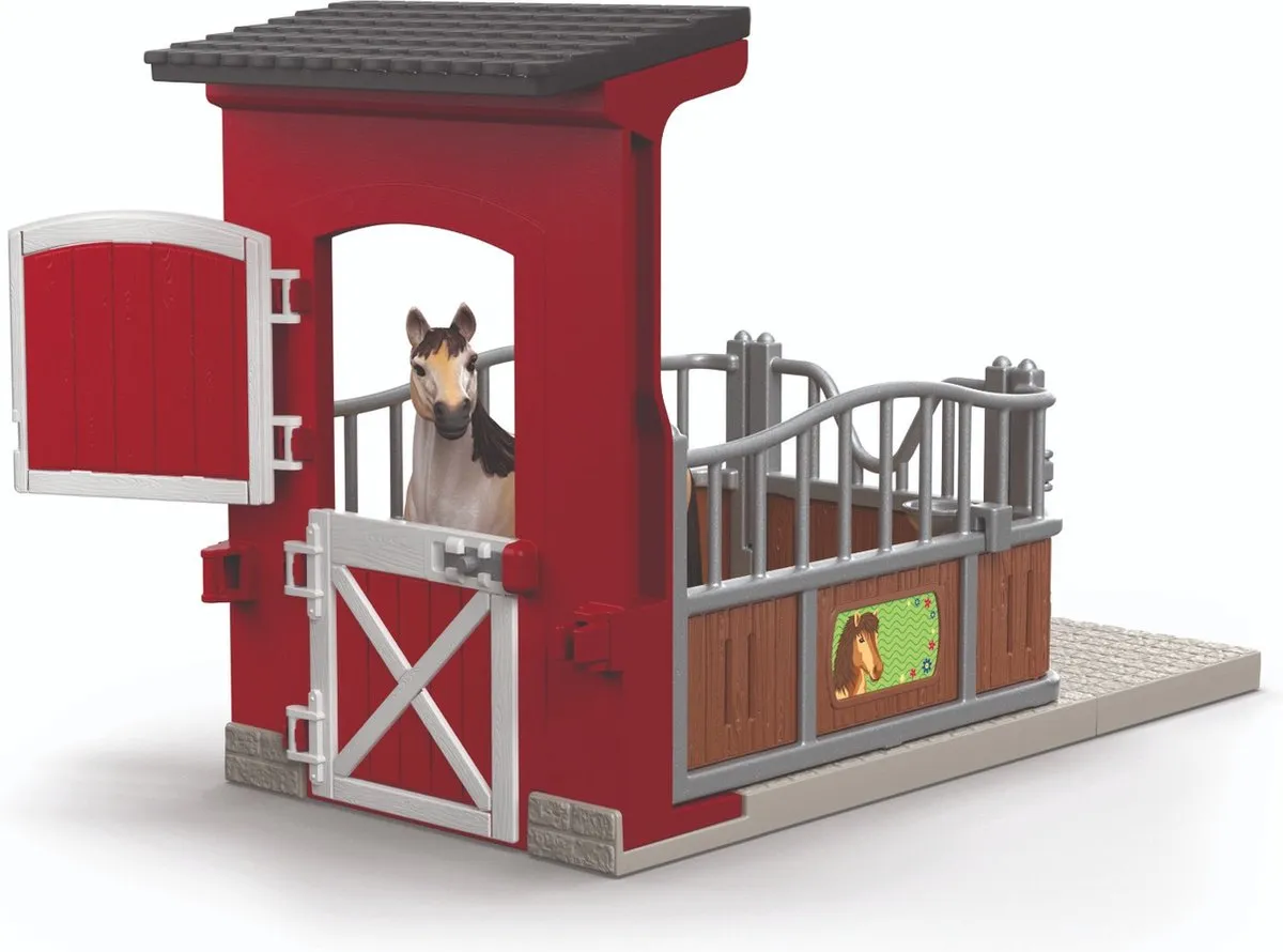 Schleich Farm World Ponybox Mustang Merrie 42724 - Multikleur