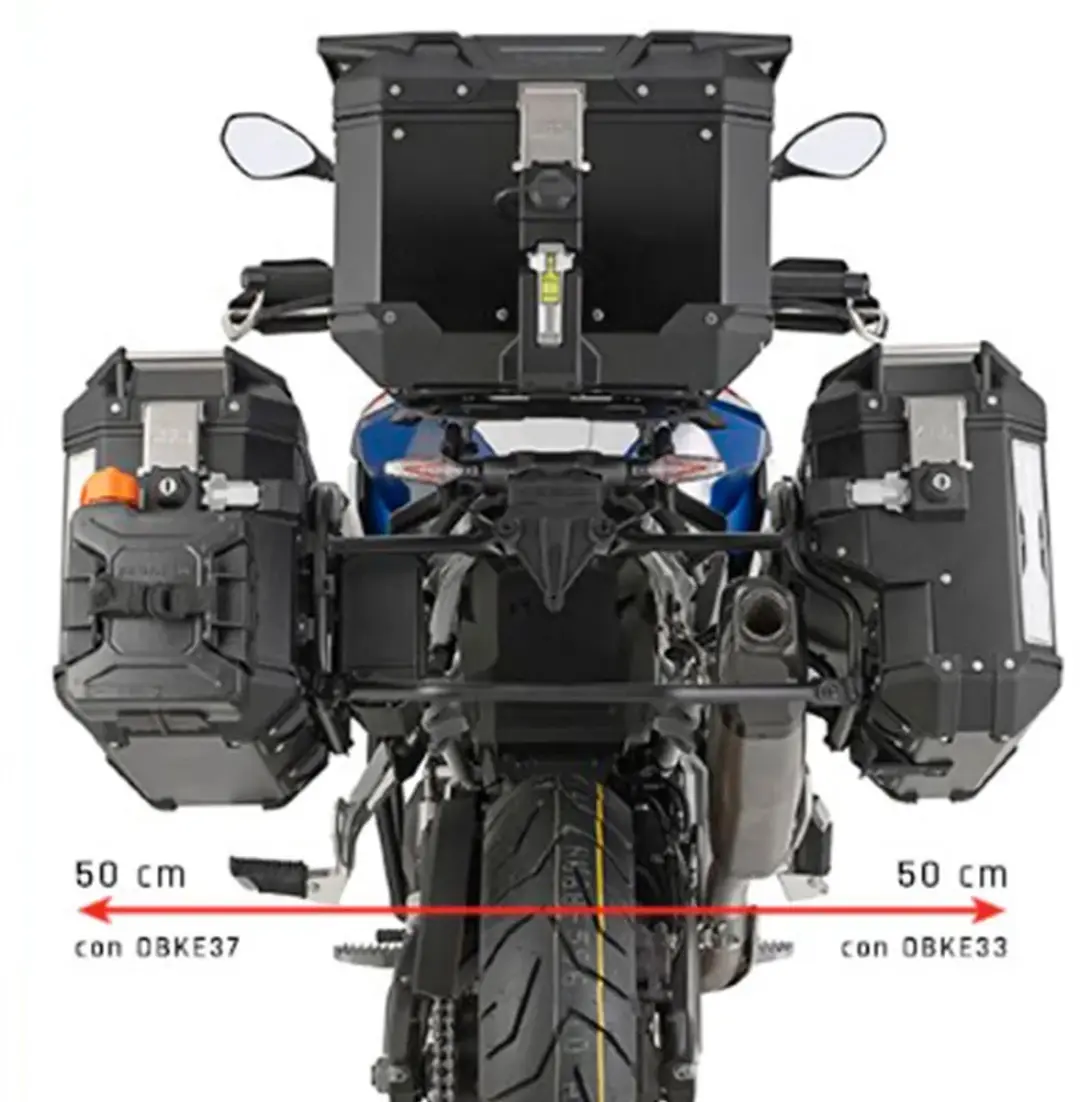 Givi BMW F 900 GS 2024 One-fit Cam-side Zijkoffers - Zilver - afbeelding 2 van 2