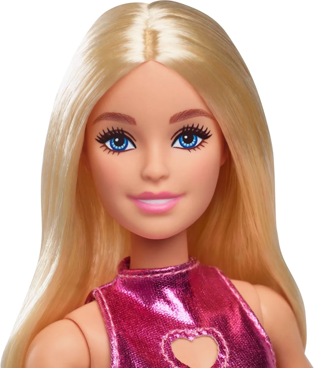 Barbie Fashionista Fuchsia Korte Jurk - Modepop