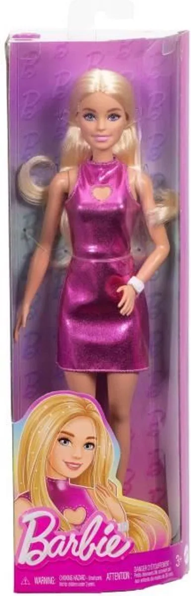 Barbie Fashionista Fuchsia Korte Jurk - Modepop