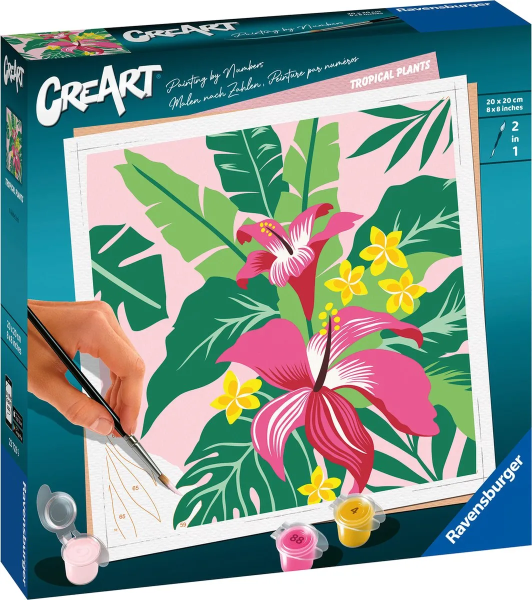 Ravensburger CreArt Tropical Plants Schilderen op nummer