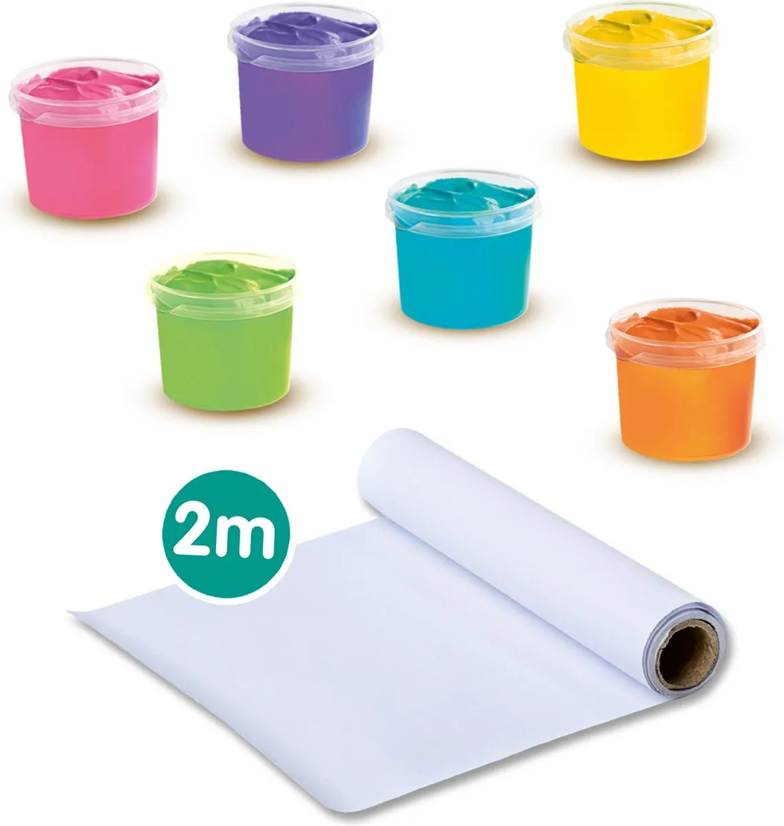 SES Creative Vingerverf Mega Set 6x110ml - 6 Kleuren