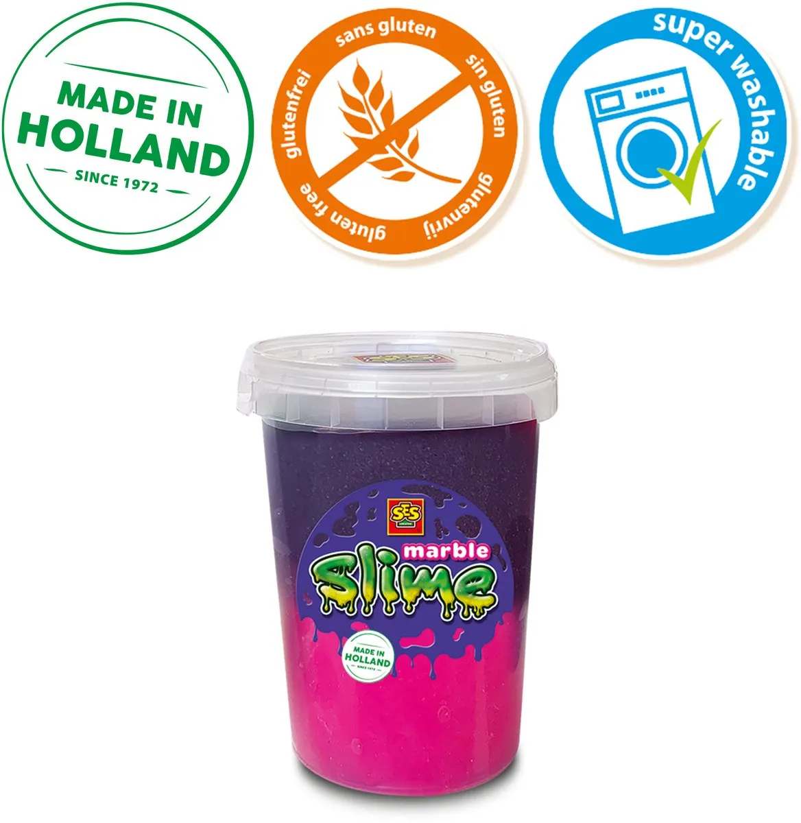 SES Creative Marble Slime Roze & Paars 200g
