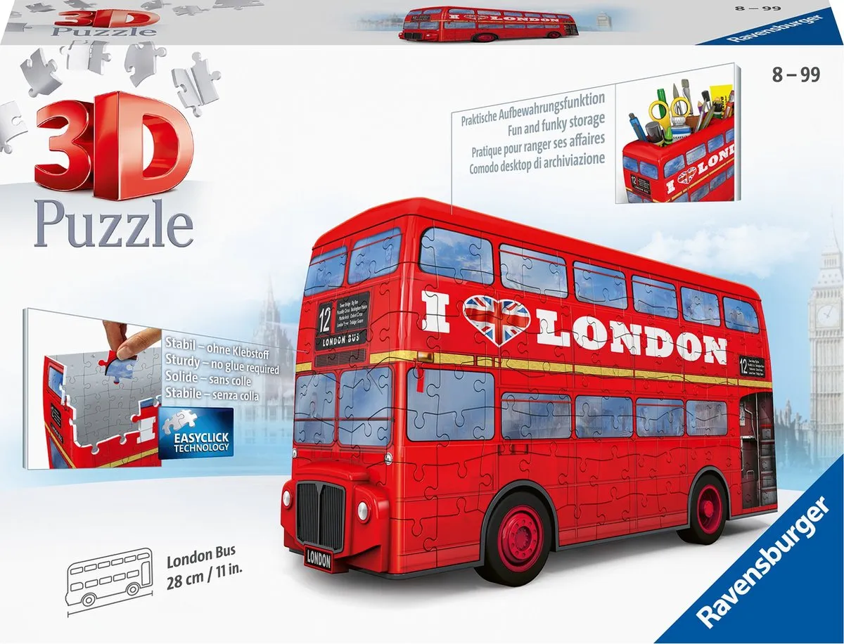 Ravensburger London Bus 3D Puzzel 216 Stuks