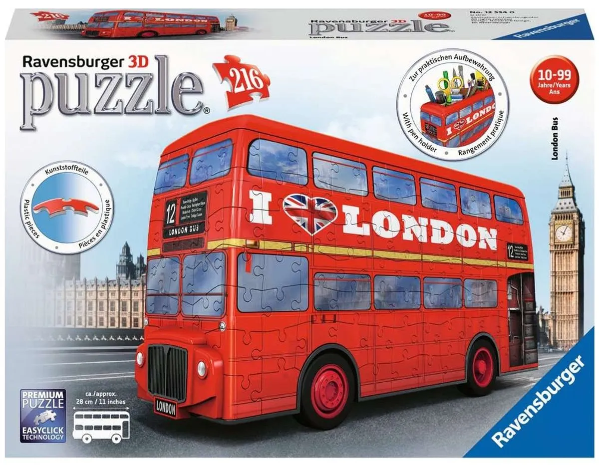 Ravensburger London Bus 3D Puzzel 216 Stuks