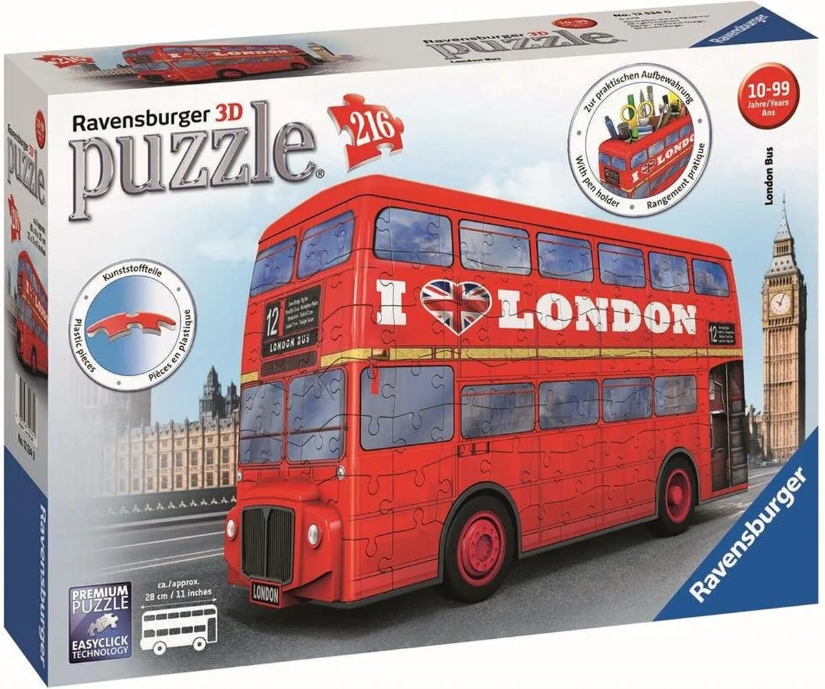 Ravensburger London Bus 3D Puzzel 216 Stuks