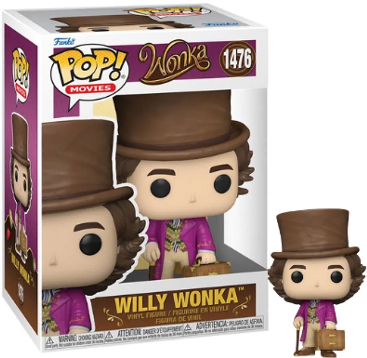 Funko Pop Movies Wonka Willy Wonka 9,5cm #1476 - afbeelding 6 van 6