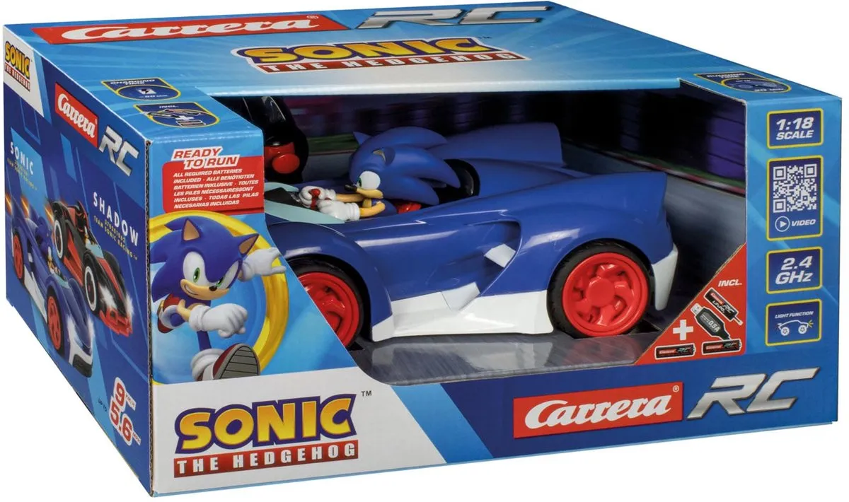 Carrera Team Sonic Racing RC Auto 1:18 - 2,4GHz - Multi