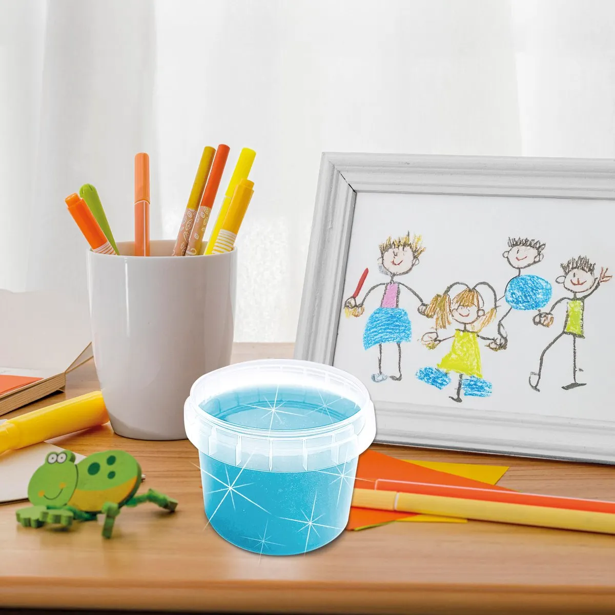 SES Creative Slijm Blauw Glitter 140g