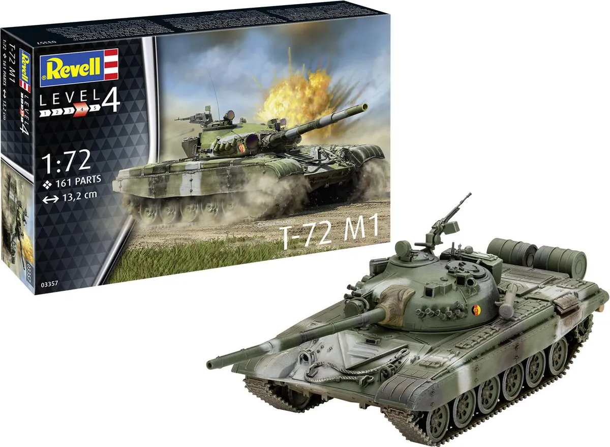 Revell 03357 T-72 M1 Tank Modelbouwpakket - 1:72 - Multi