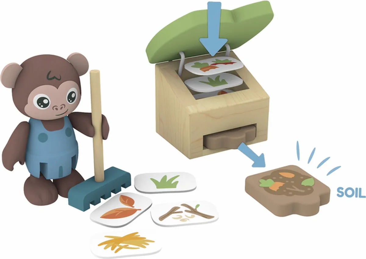 Hape Biologische Kas - Poppenhuispop - 1 Meubel - Veelkleurig - afbeelding 6 van 6