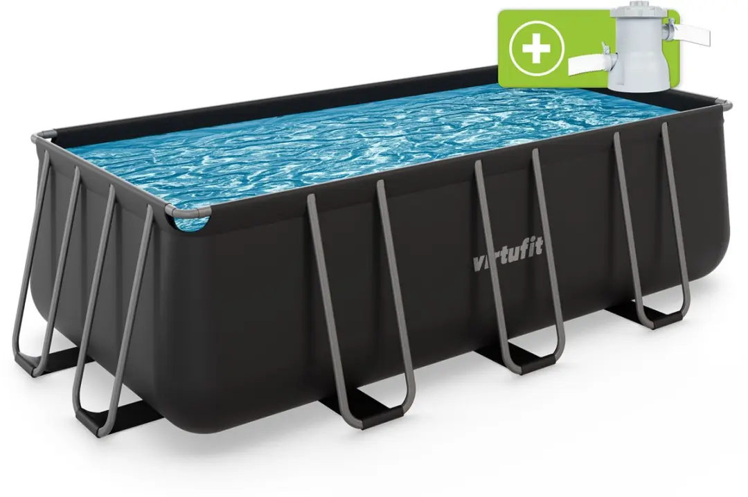 VirtuFit Rechthoekig Zwembad 400 x 200 x 122 cm