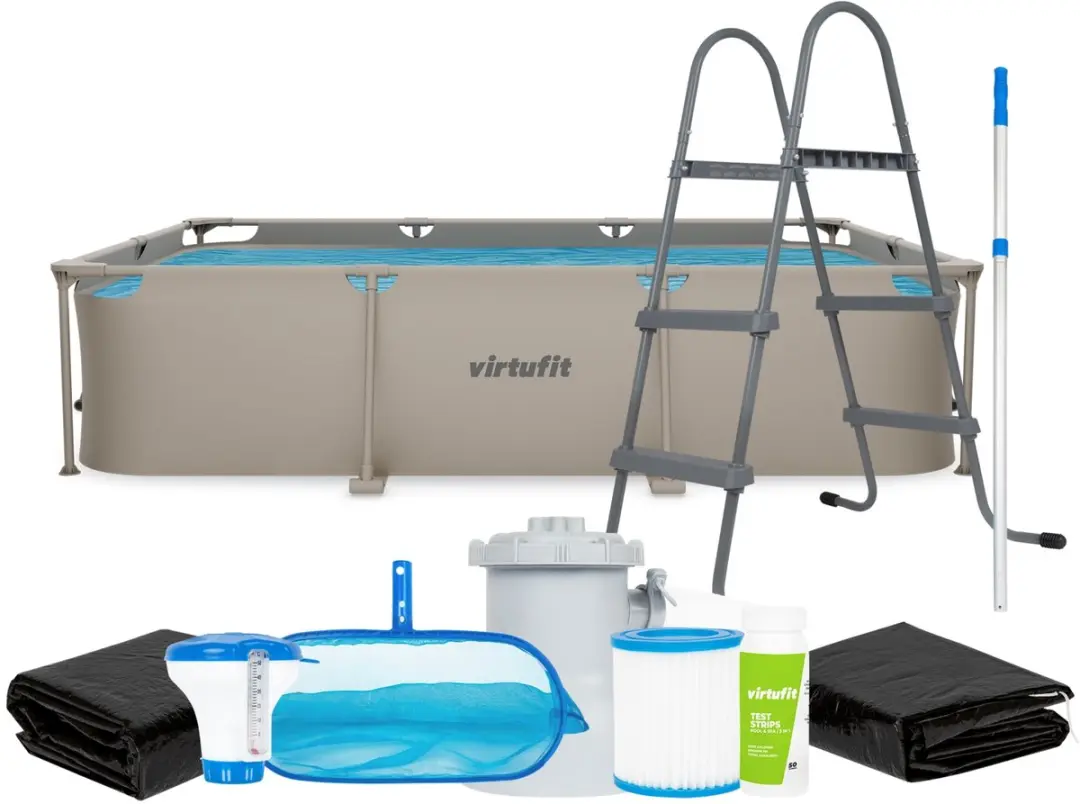 VirtuFit Rechthoekig Zwembad 300 x 210 x 66 cm