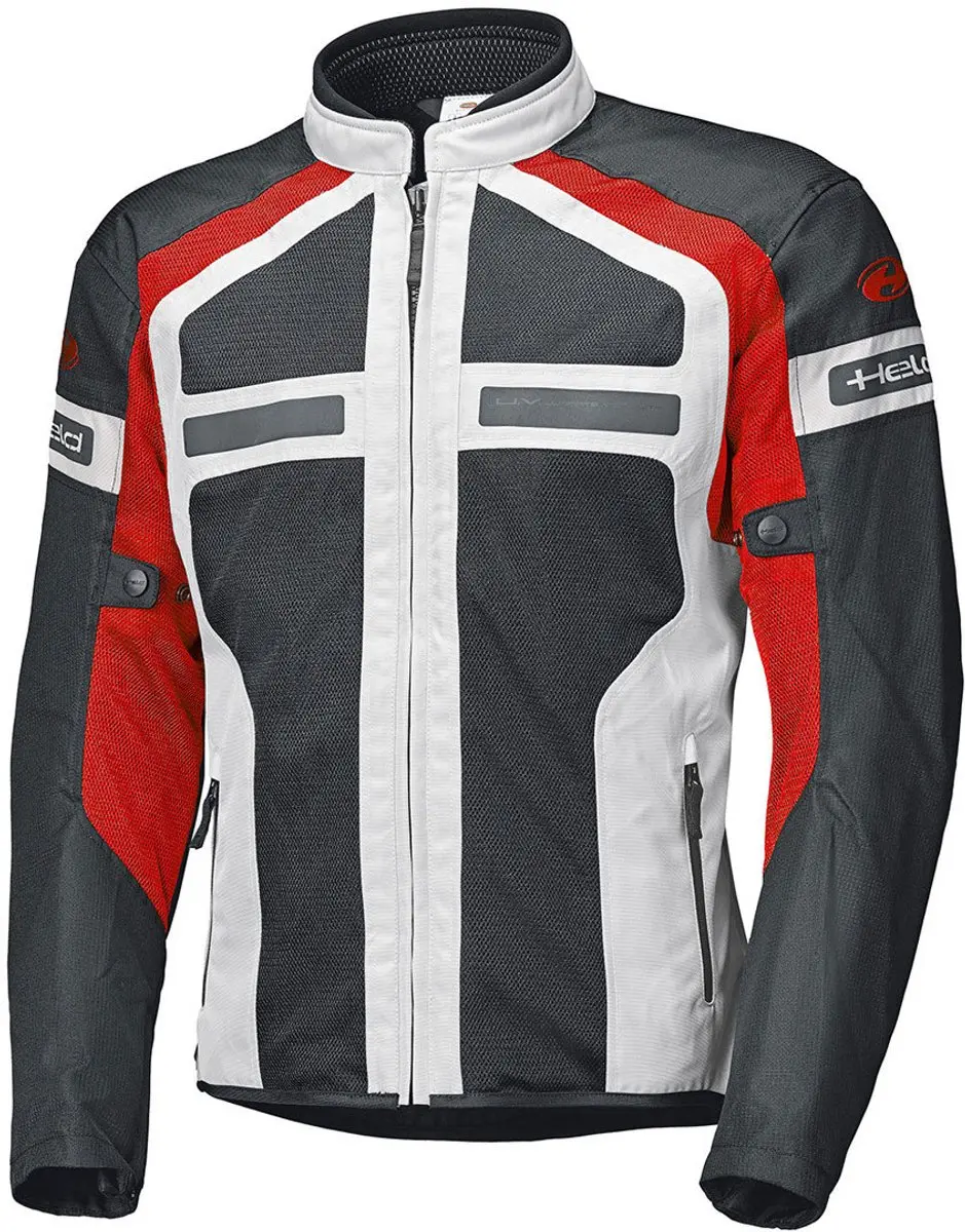 Held Tropic 3.0 Dames Mesh Grijs Rood Textiele Motorjas