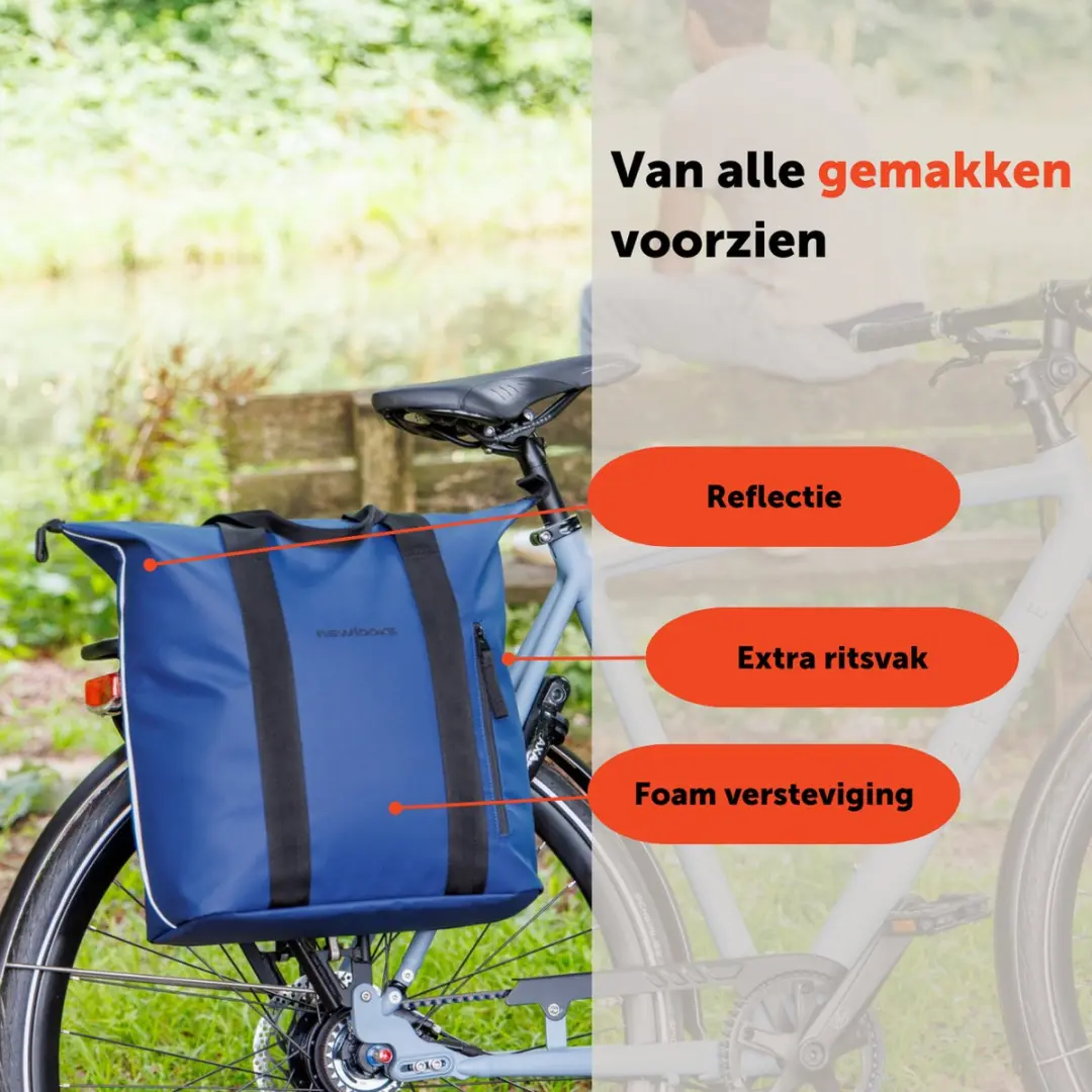 New Looxs Odense Kota Fietstas - 24L - Dark Blue