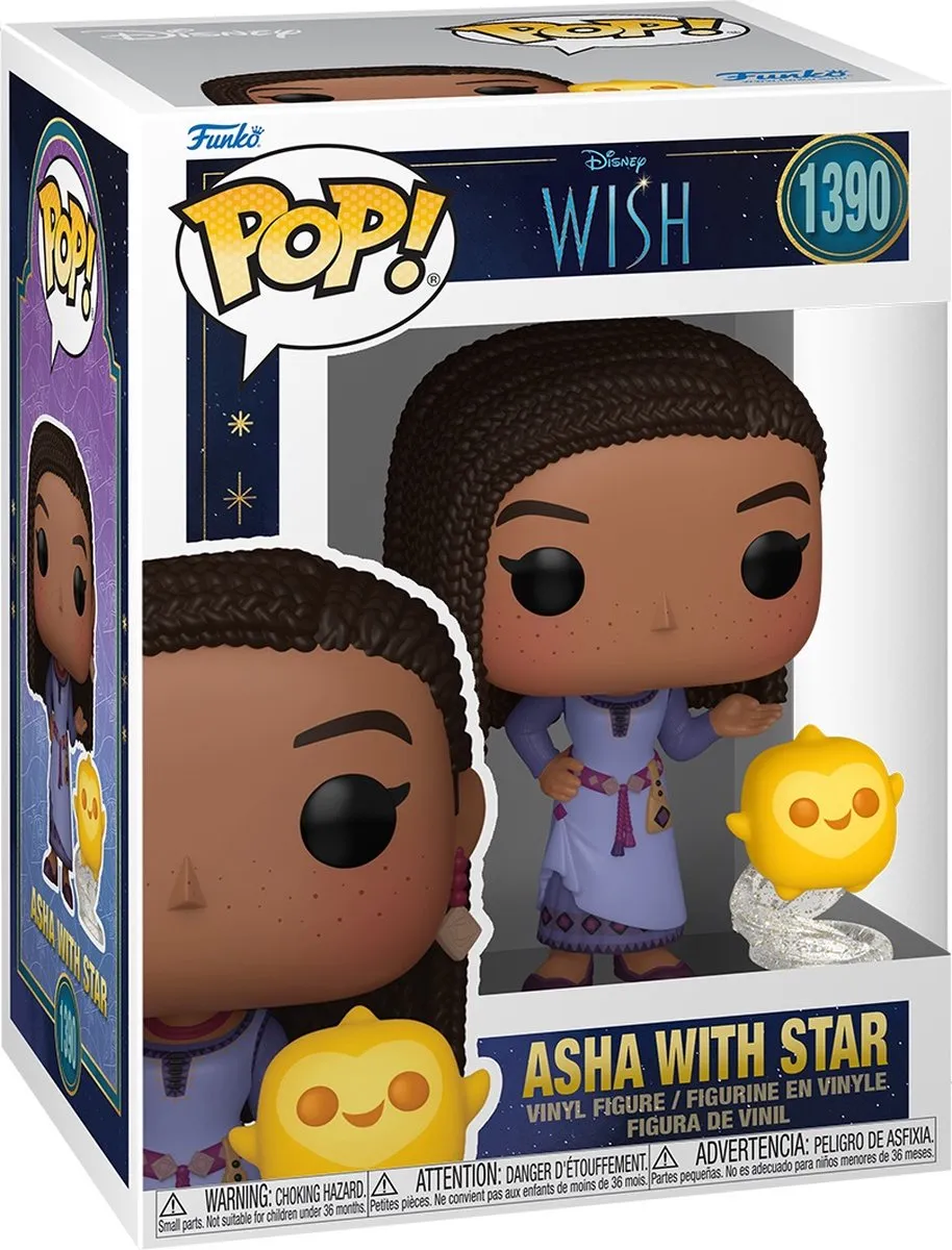 Funko Pop! Disney Wish Asha met Ster - Veelkleurig