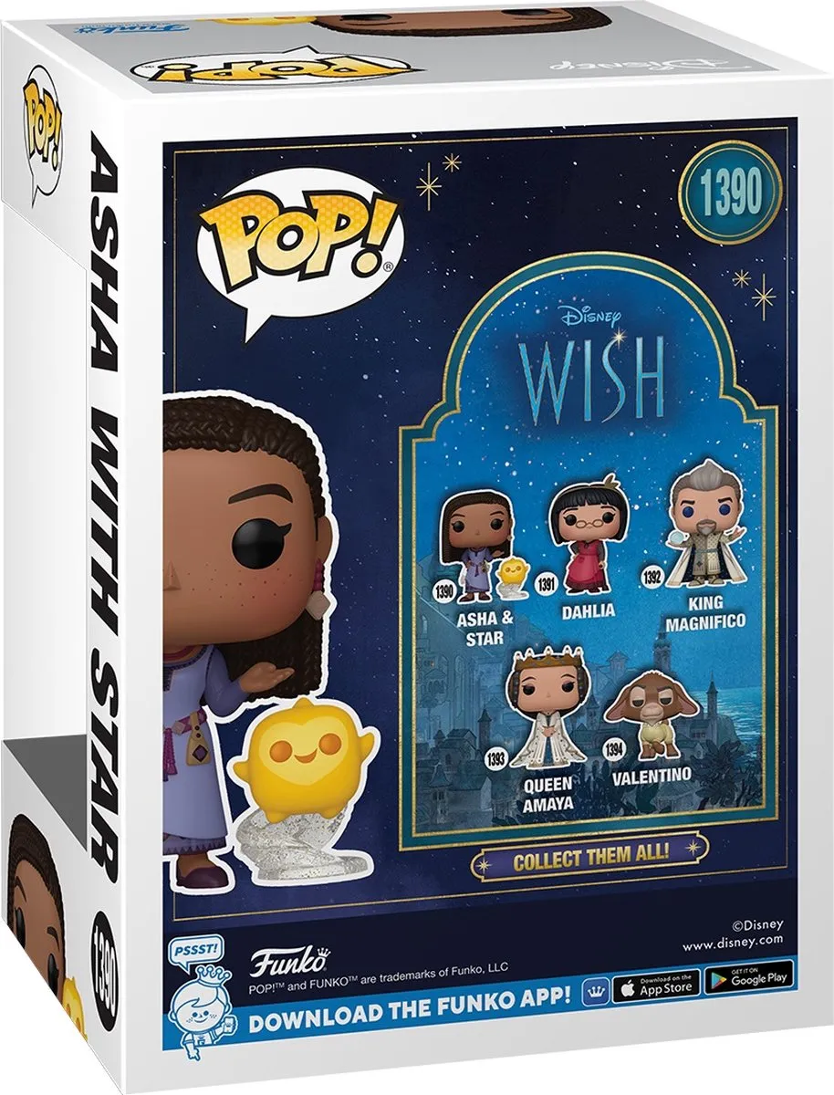 Funko Pop! Disney Wish Asha met Ster - Veelkleurig