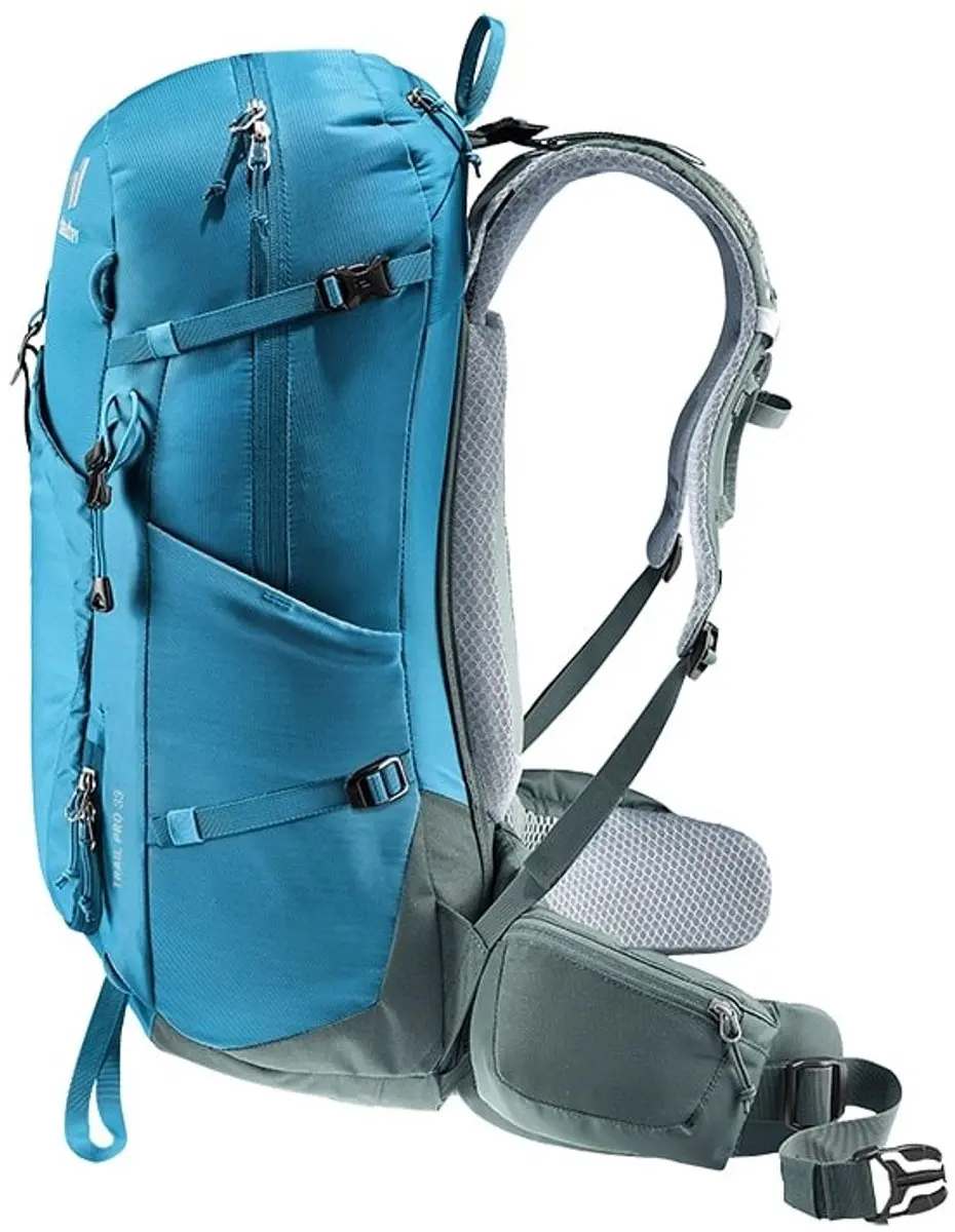 Deuter Trail Pro 33 Trekkingrugzak - 33L - Blauw - afbeelding 4 van 6