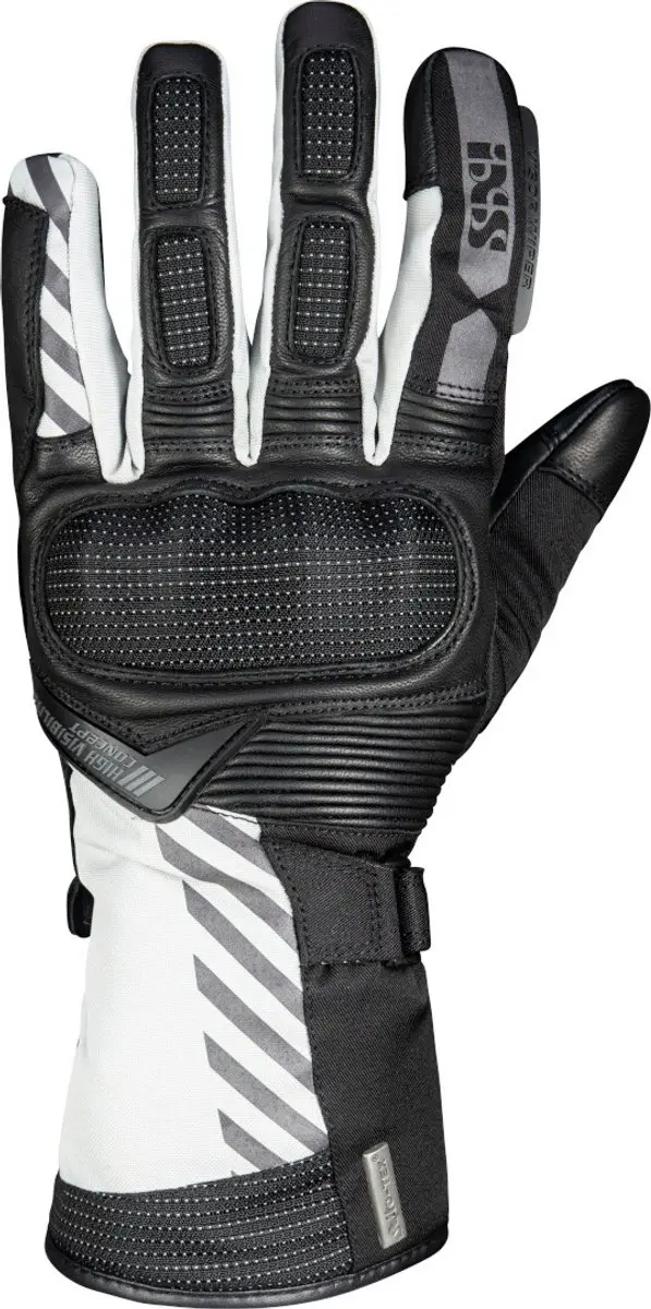IXS Glasgow-ST 2.0 Zwart Grijs Handschoenen