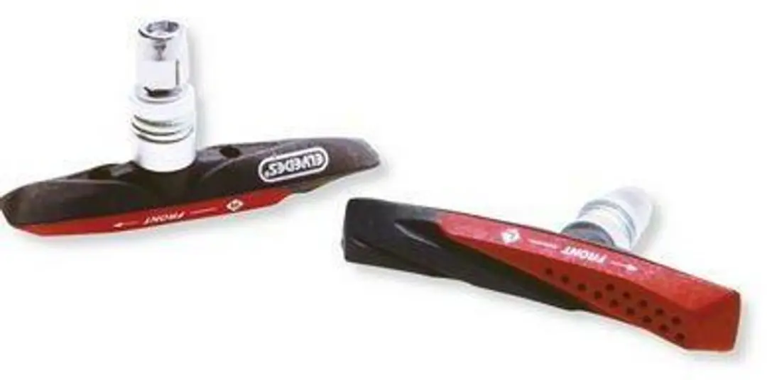 Elvedes V-brake Remblokken 72mm - Zwart/Rood - afbeelding 6 van 6