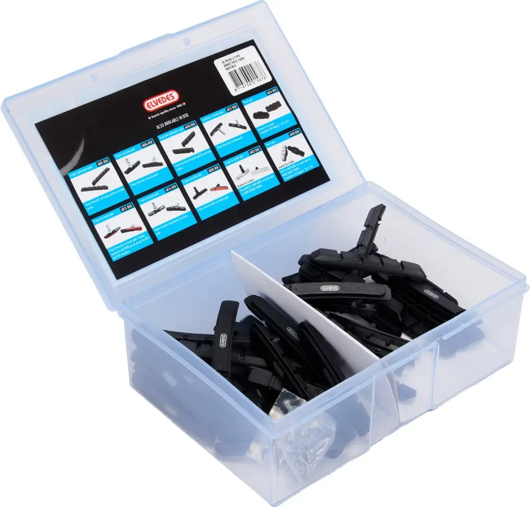 Elvedes Remblokrubbers V-brake 72x10mm - 50 Stuks - afbeelding 3 van 6