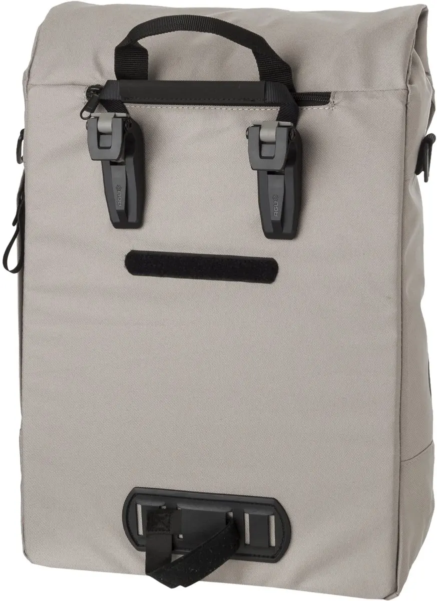 AGU Urban Enkele Fietstas 17L - Click'nGo - Waterafstotend - Elephant Grey
