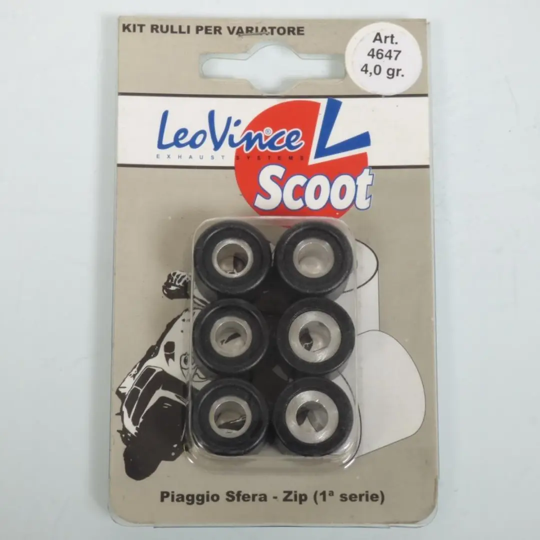 Galet rouleau de variateur Leovince pour scooter Piaggio 50 Sfera 1991 à 1993 1