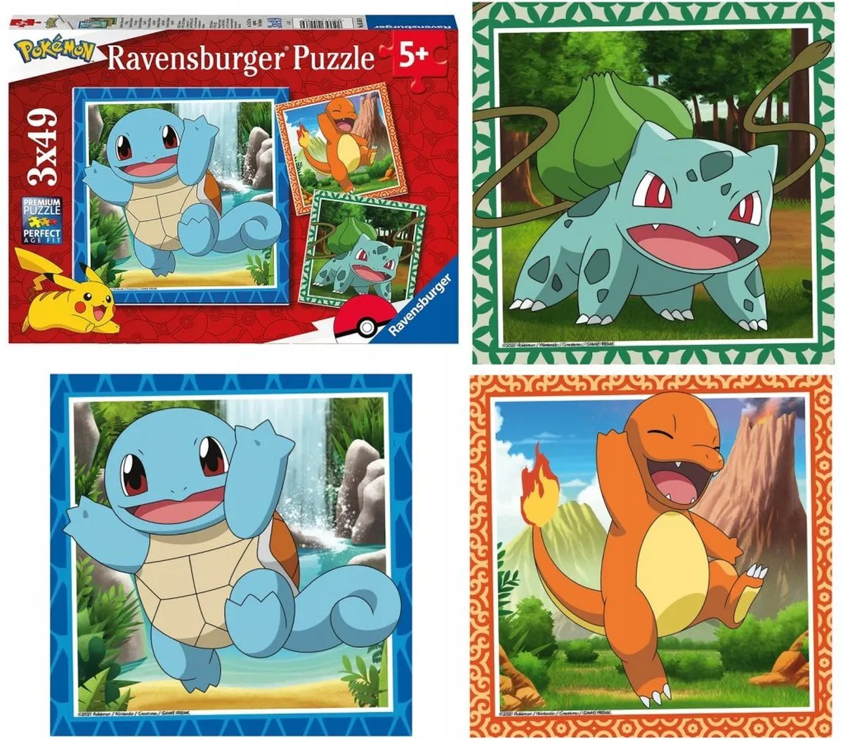Ravensburger Pokémon Puzzels 49 Stuks - 3x Multicolor - afbeelding 6 van 6