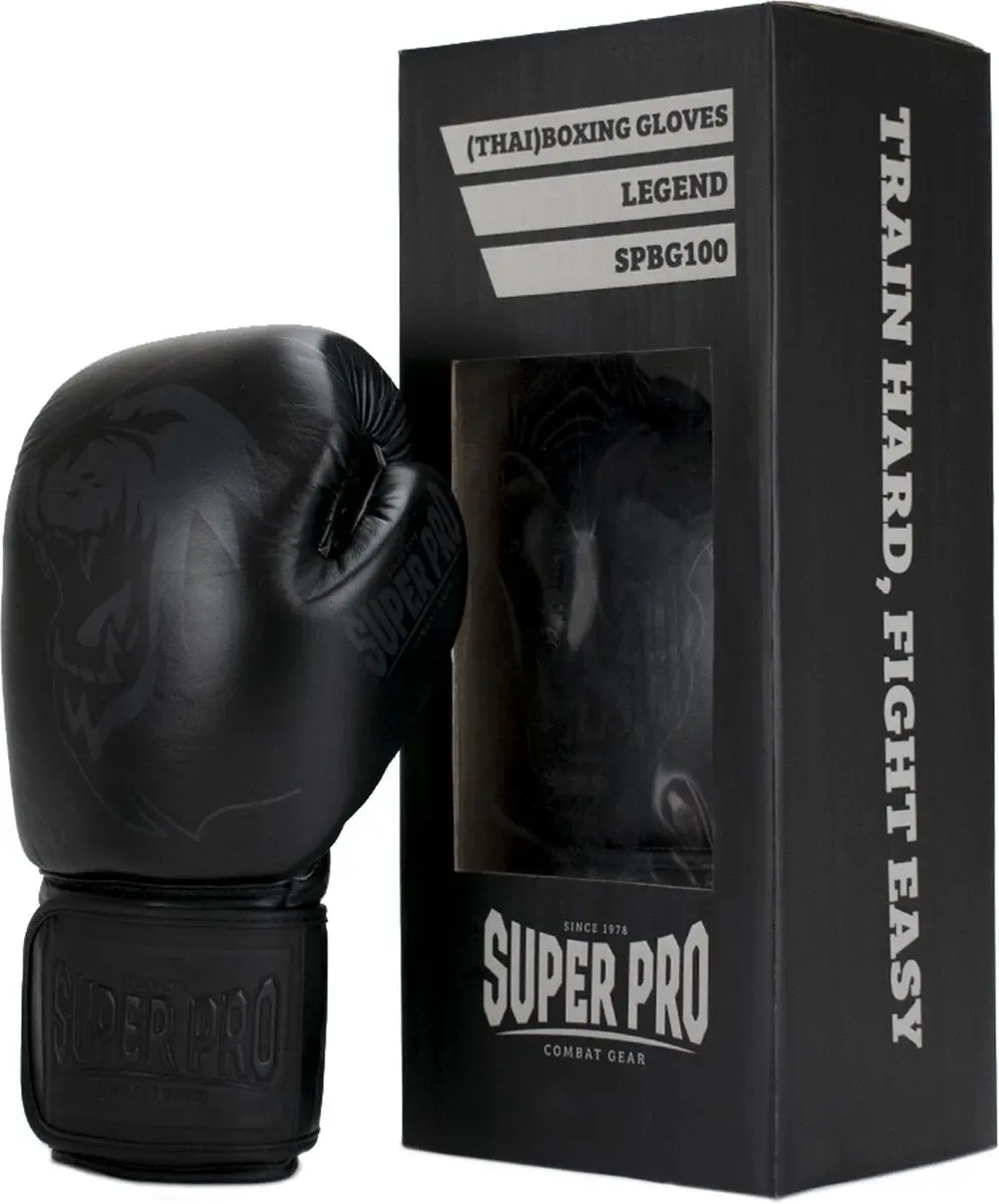 Super Pro Combat Gear Legend Bokshandschoenen 14oz - Zwart