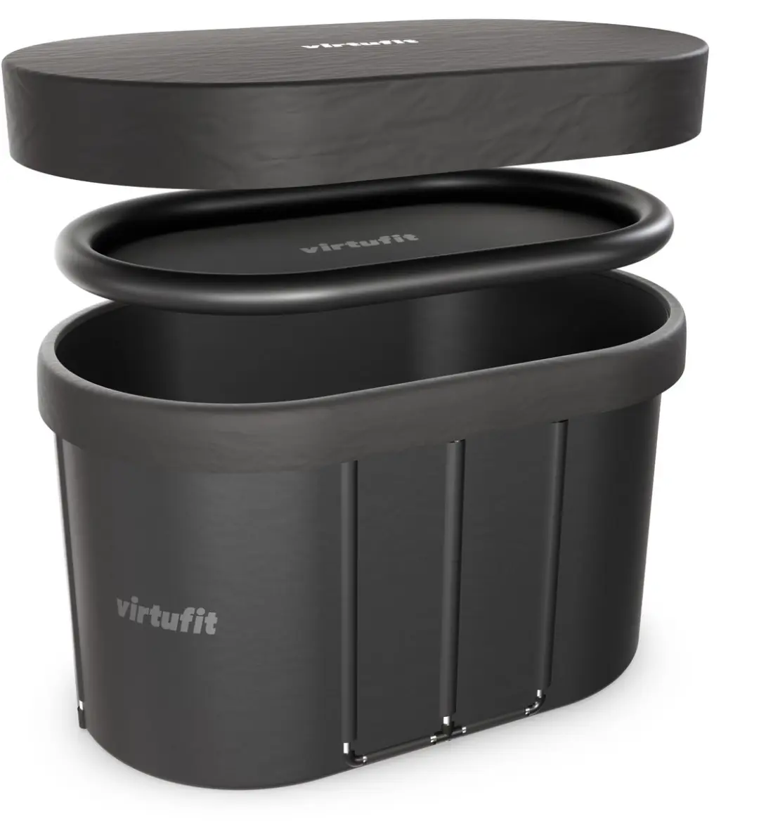 Virtufit IJsbad Ovaal VF13108 - 500L - Antraciet