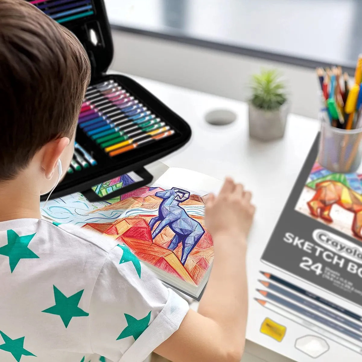 Crayola Sketch and Color Art Kit - 70 Stuks - Veelkleurig