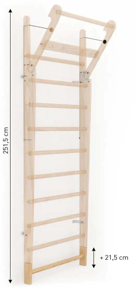 Nohrd WallBar Verlenging Notenboom 21,5cm - Bruin - afbeelding 2 van 3