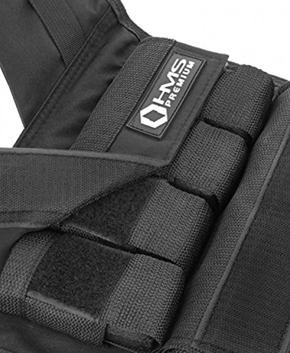 HMS Premium KTO16 Gewichtsvest 16kg - Verstelbaar - Zwart - afbeelding 2 van 6