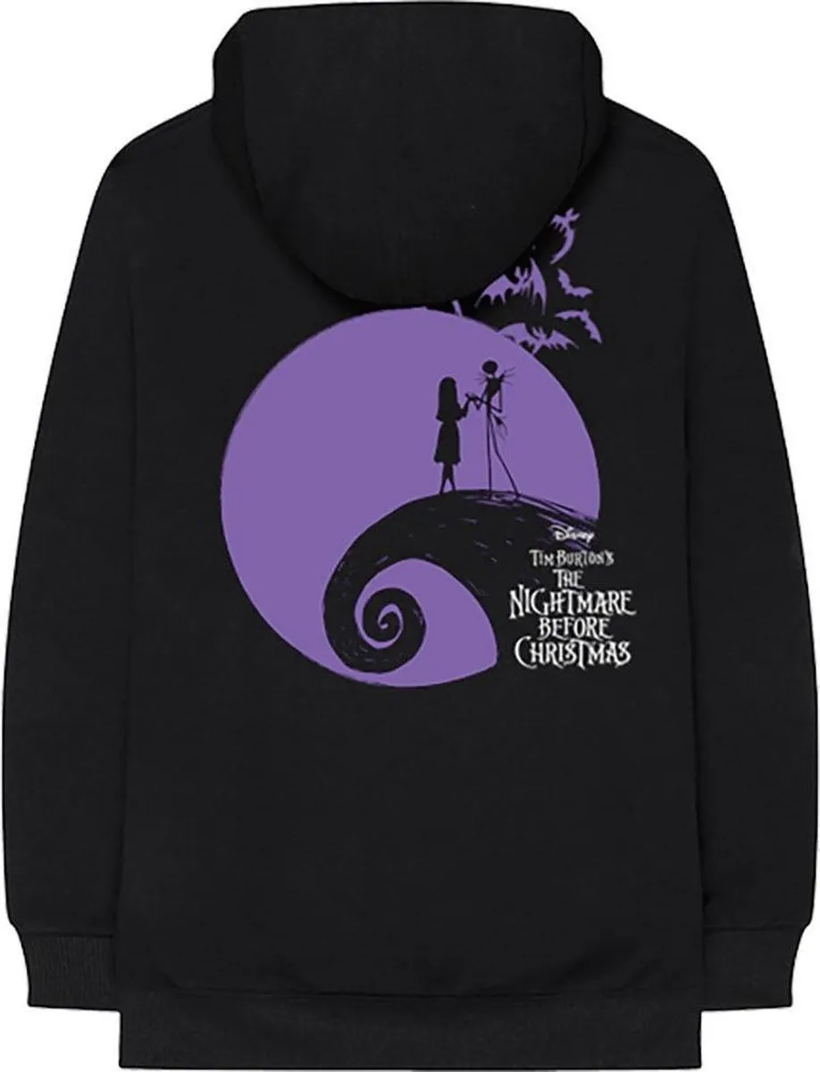 Disney The Nightmare Before Christmas Moonlight Hoodie L - Zwart