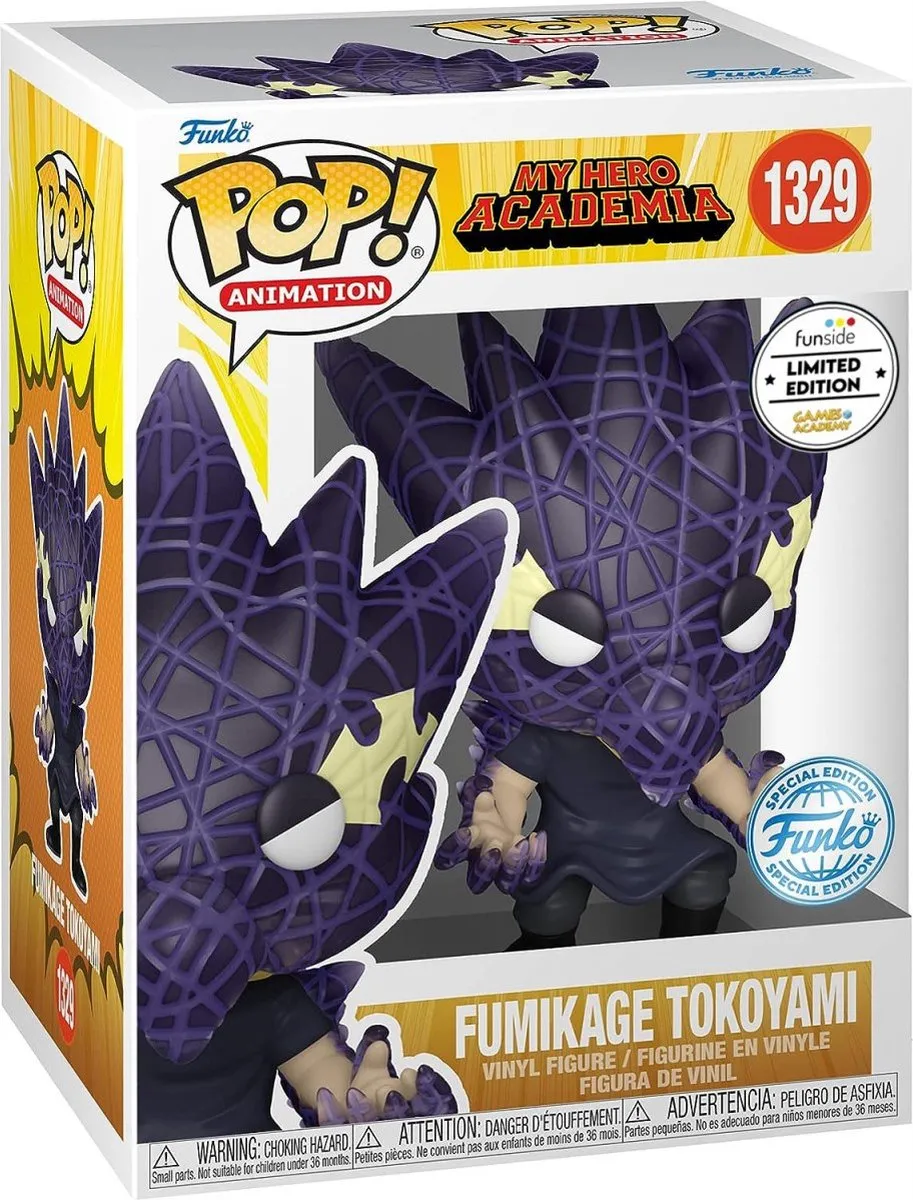 Funko Pop! My Hero Academia Fumikage Tokoyami Black Abyss Exclusive 66602