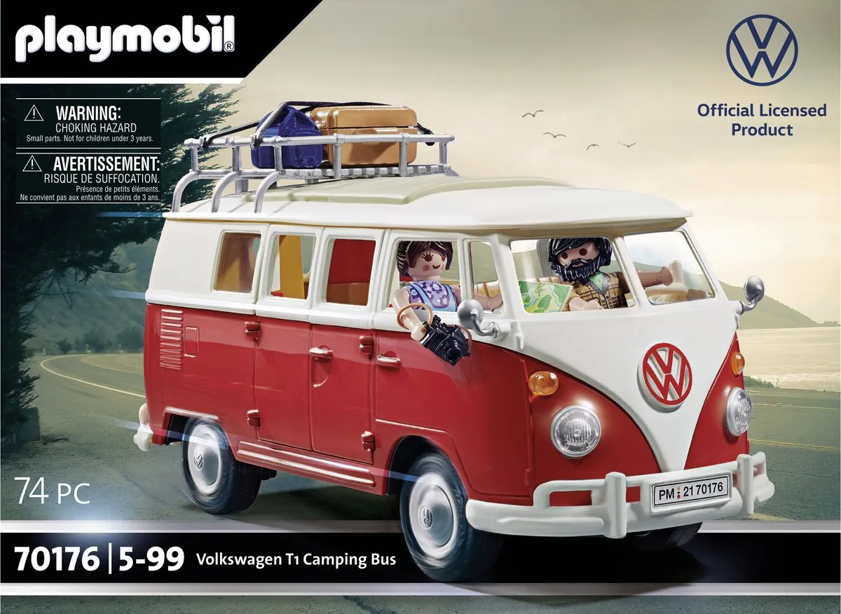 Playmobil Volkswagen T1 Campingbus 70176 - Multicolor