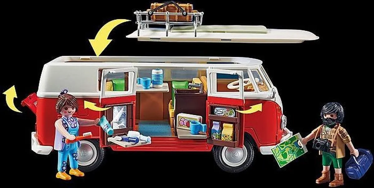 Playmobil Volkswagen T1 Campingbus 70176 - Multicolor