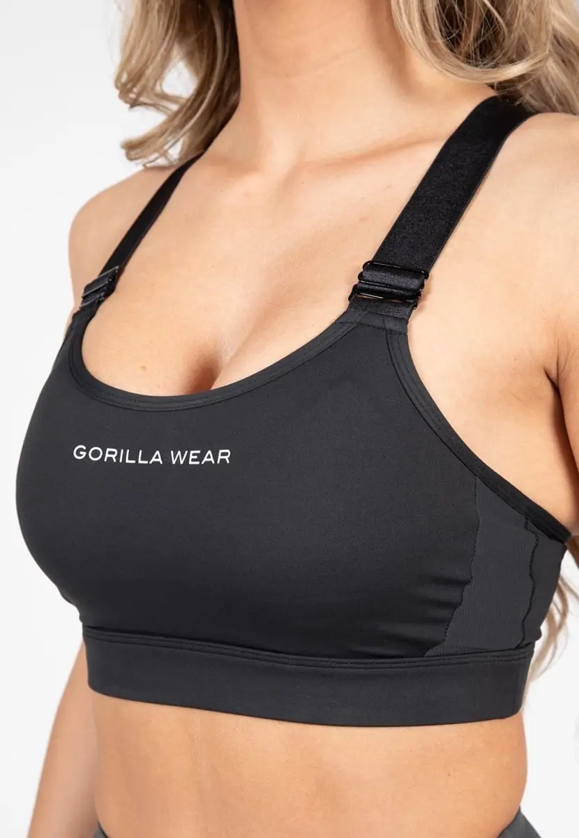 Gorilla Wear Monroe Sportbeha M - Zwart - afbeelding 5 van 6