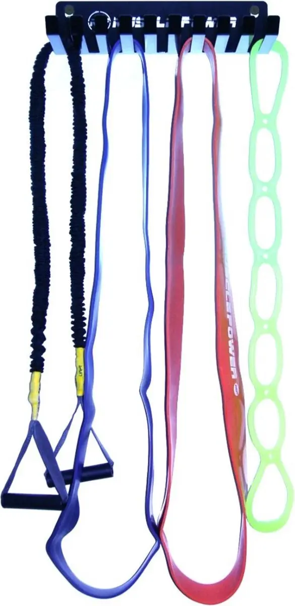 Muscle Power Wandrek voor Powerbands/Speedropes - Zwart