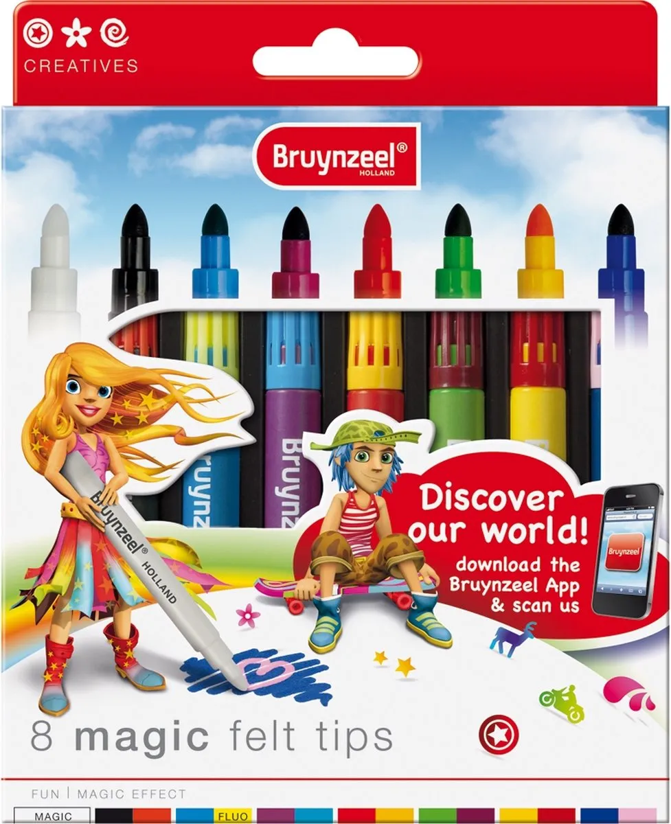 Bruynzeel Inspiring Young Magische Stiften 8 Stuks - Assorti
