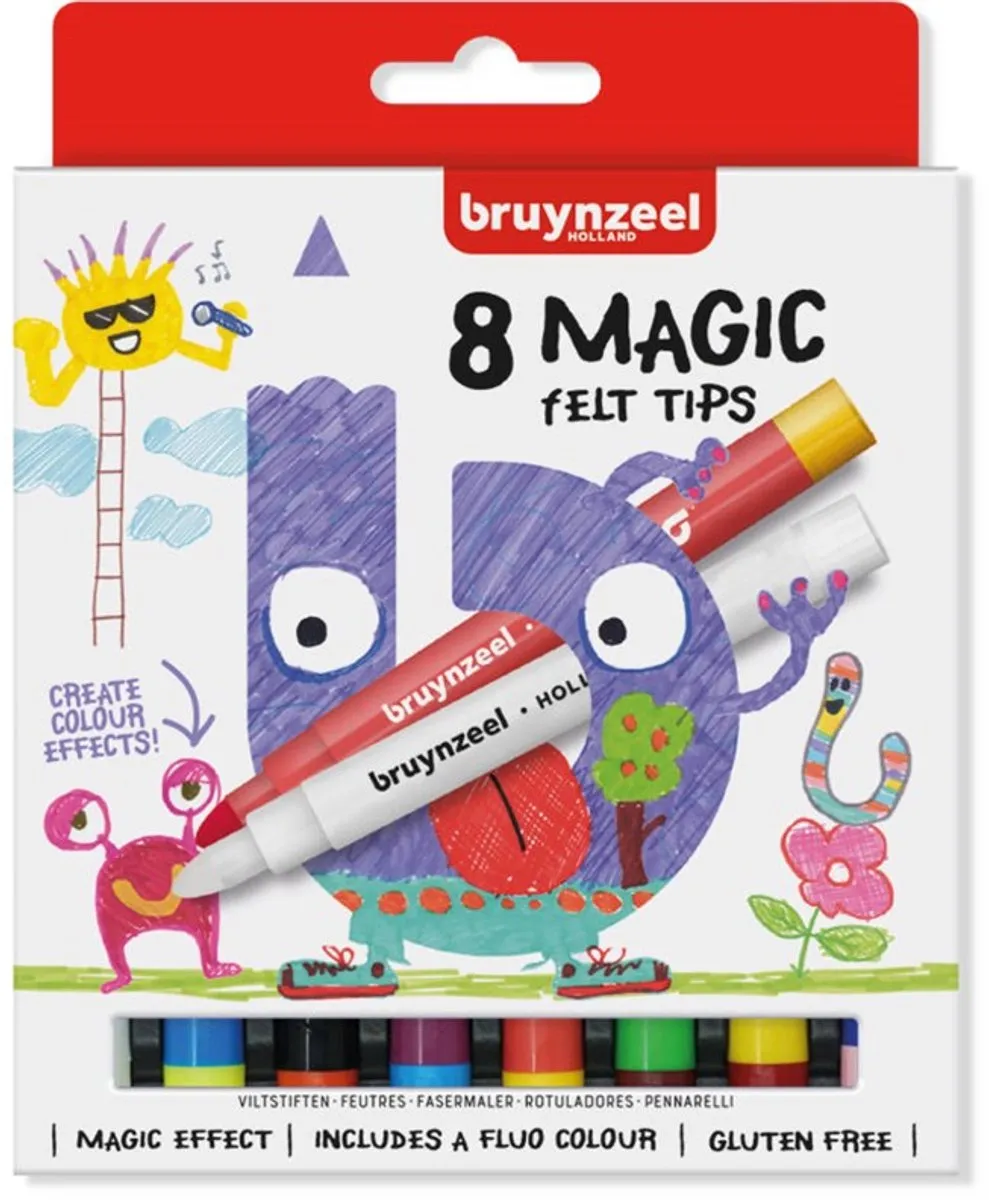 Bruynzeel Inspiring Young Magische Stiften 8 Stuks - Assorti