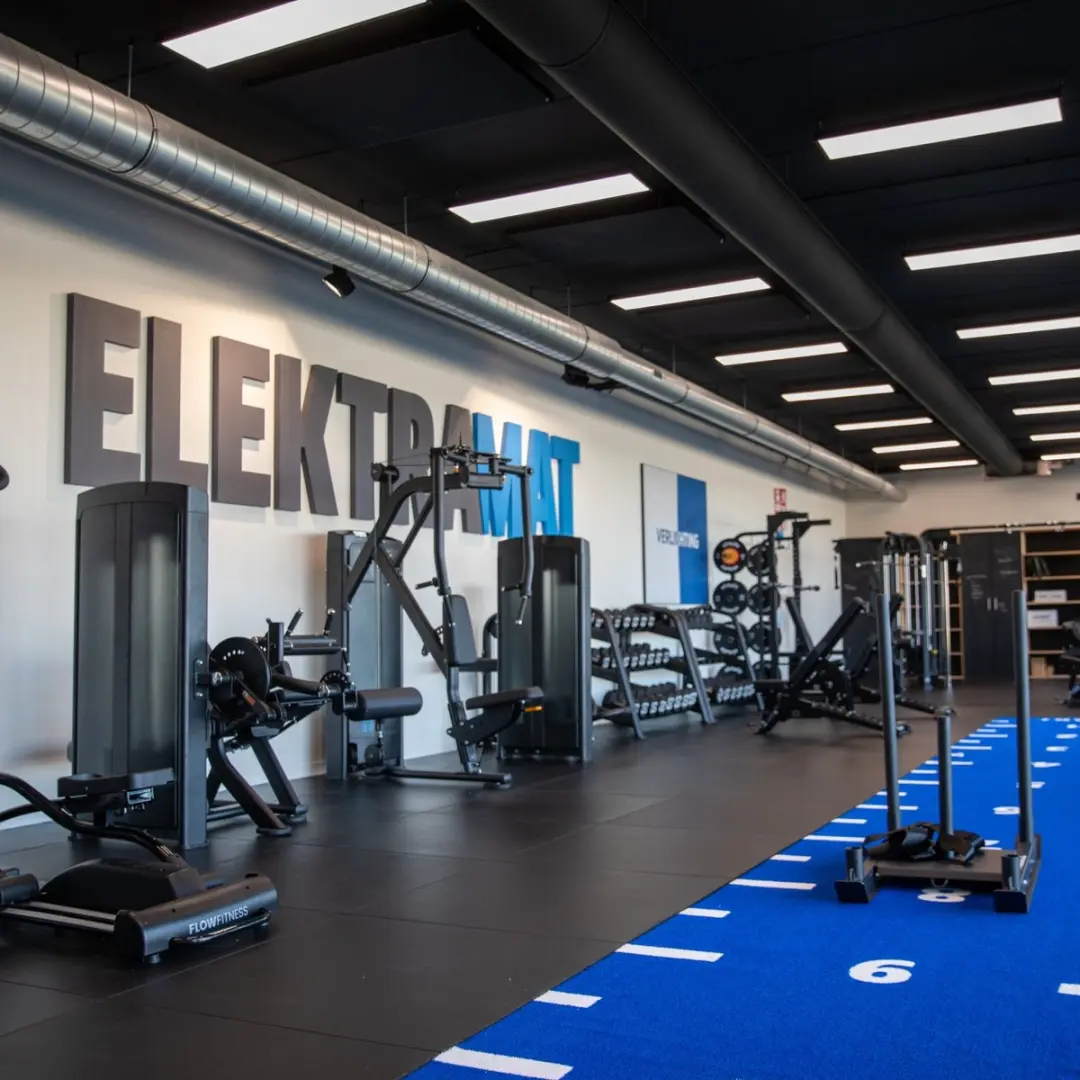 Flow Fitness Rubberen Tegel 100x100cm - Zwart
