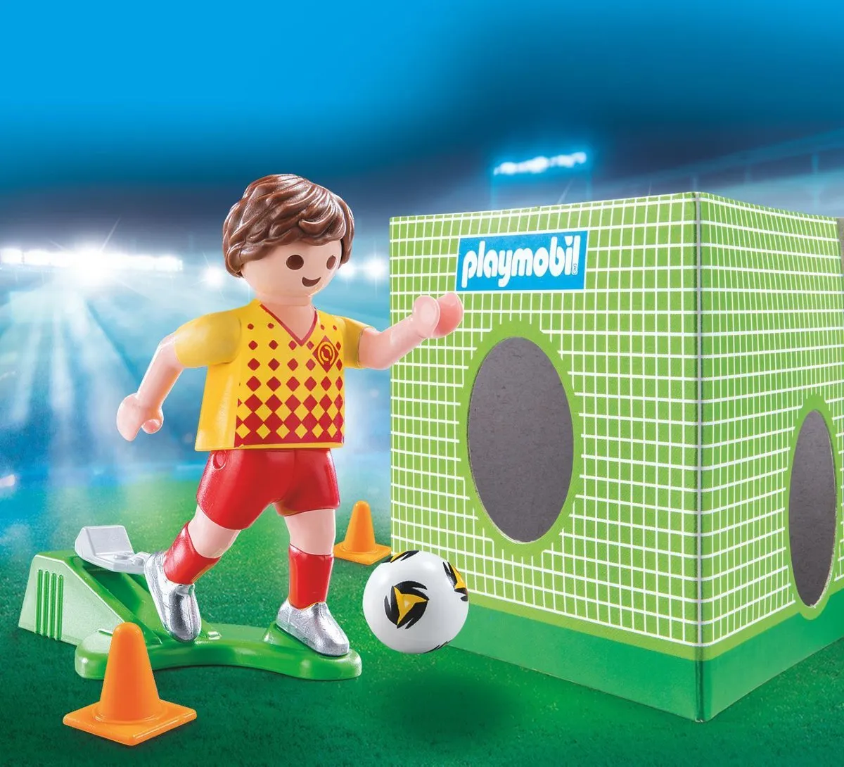 Playmobil Voetballer met doel 70157 - Multicolor - afbeelding 6 van 6
