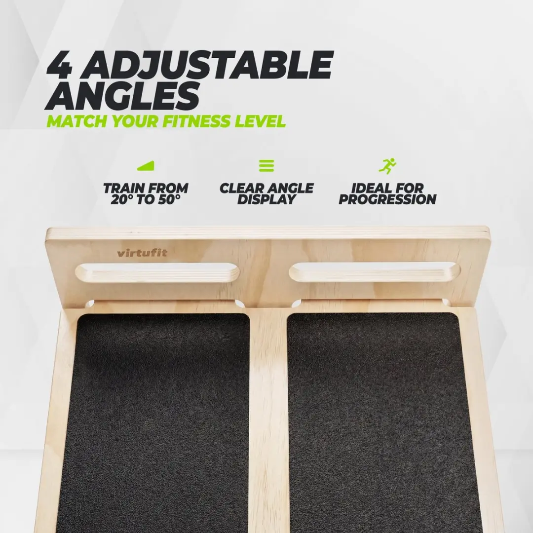 Virtufit Houten Slant Board 20°-50° - Kuitstretcher