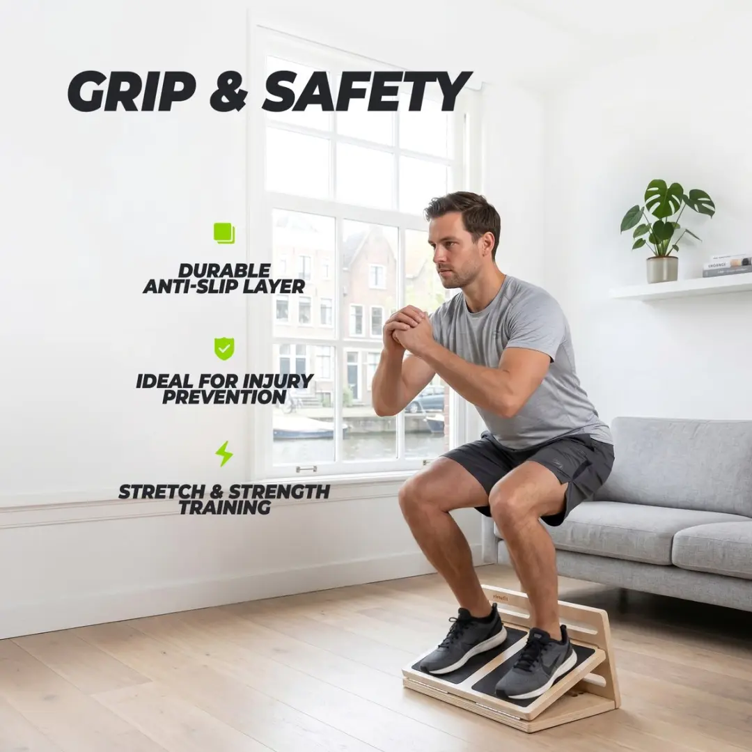 Virtufit Houten Slant Board 20°-50° - Kuitstretcher